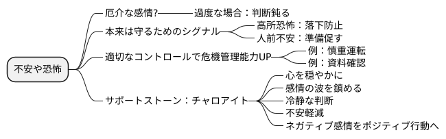恐怖や不安を力に変える