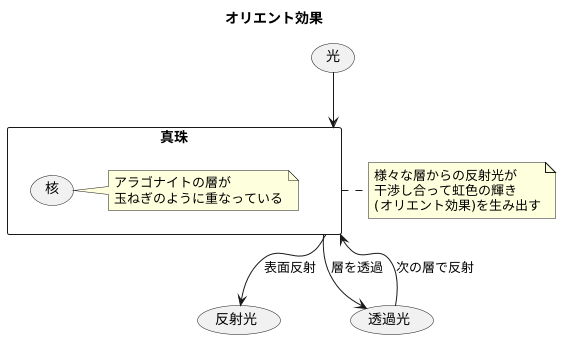 虹色の輝きの正体