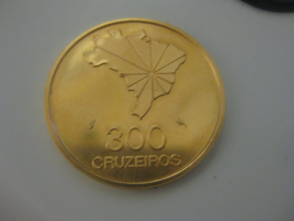 ブラジル独立150年記念300クルゼイロ金貨