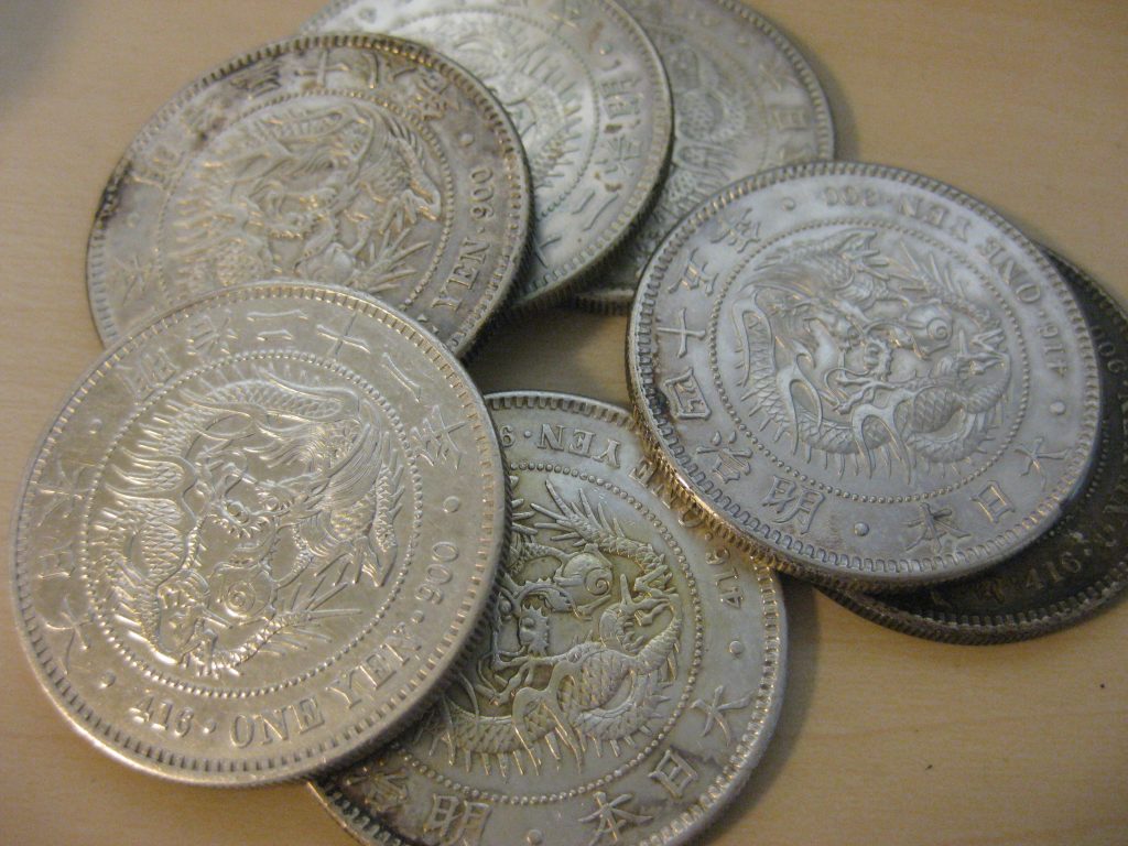 明治期の1円銀貨