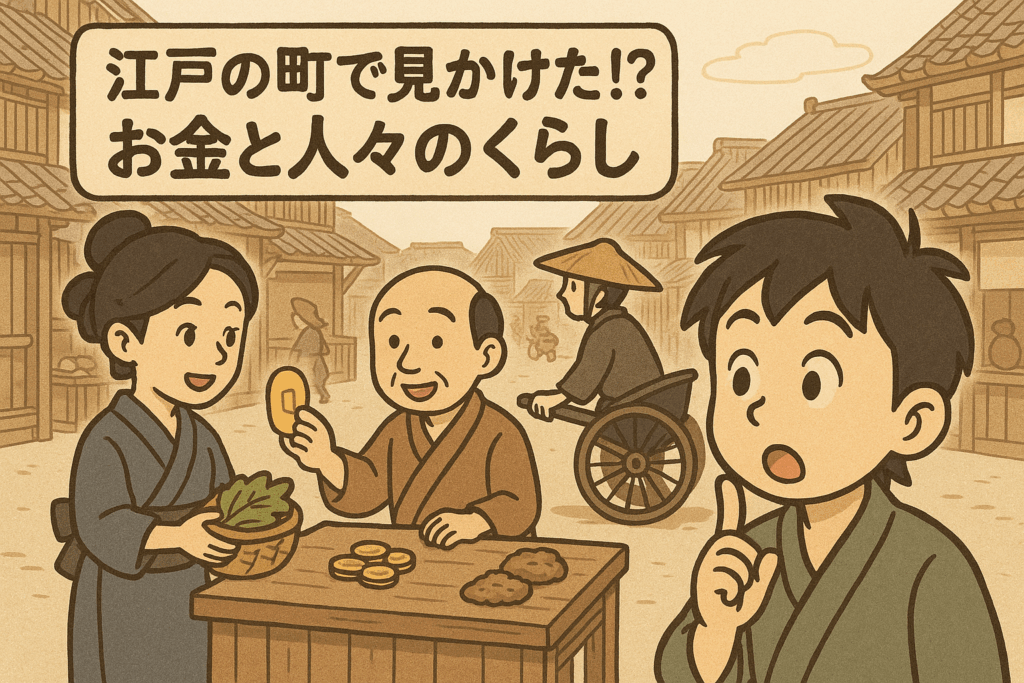 江戸の町で見かけた!?お金と人々のくらし