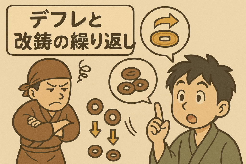 デフレと改鋳の繰り返し