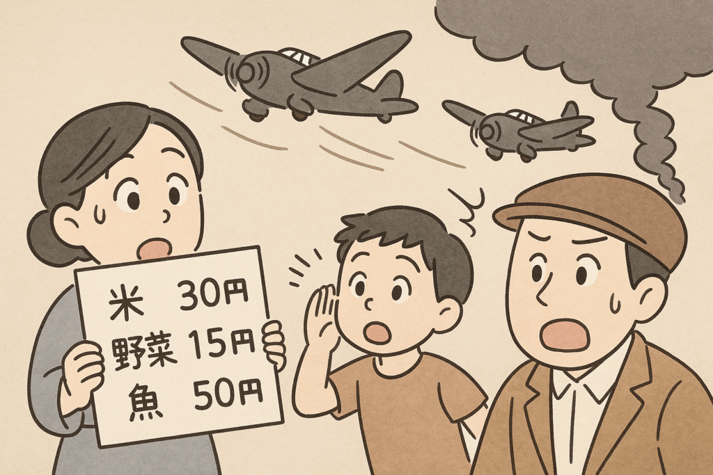 戦争の足音と物価の変動